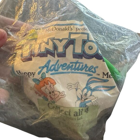 Vintage 1990 McDonalds Happy Meal Looney Tunes Tiny Toons Flip Car - Picture 2 of 5